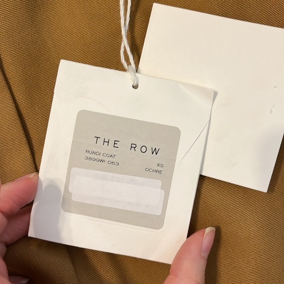 NWT The Row Rundi belted linen cotton coat in ochre - Picture 11 of 11